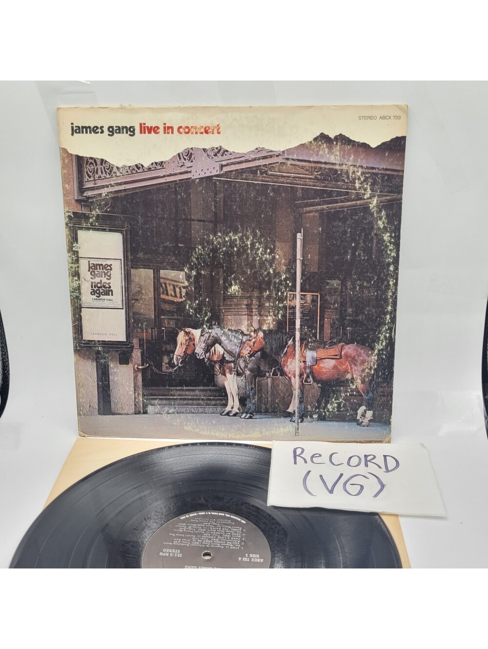 James Gang Live In Concert Vinyl Record Album Vintage 1971 Album VG
